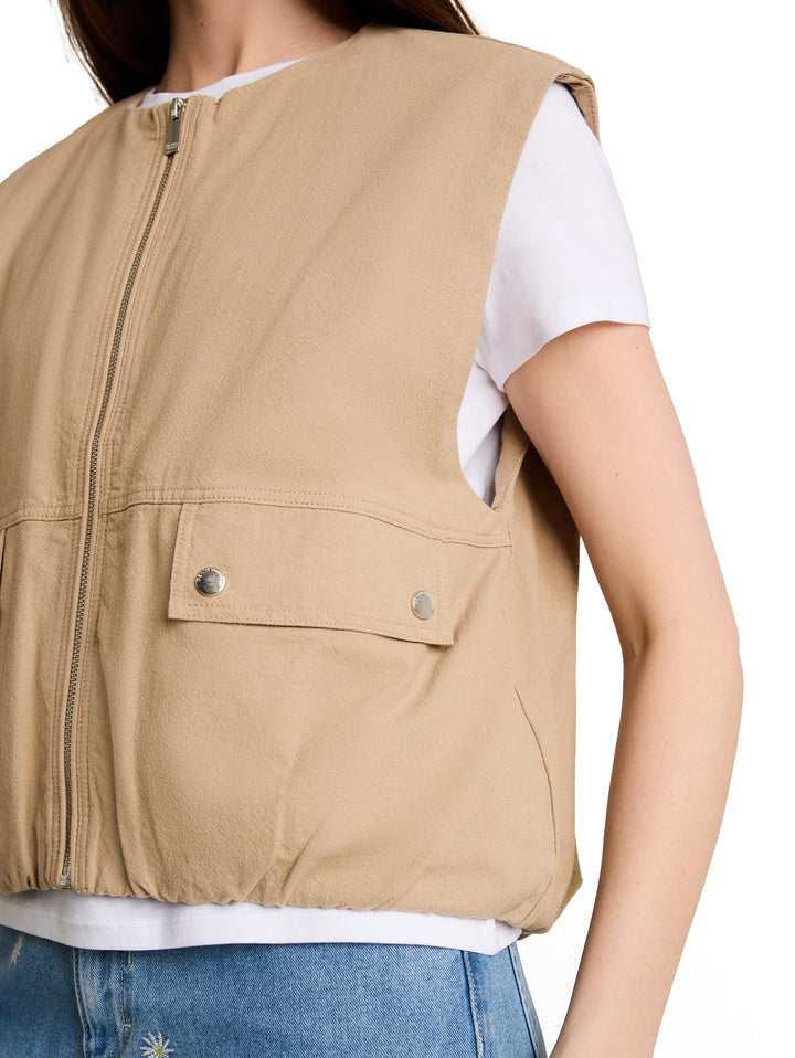 Summer Gilet - Mink Beige