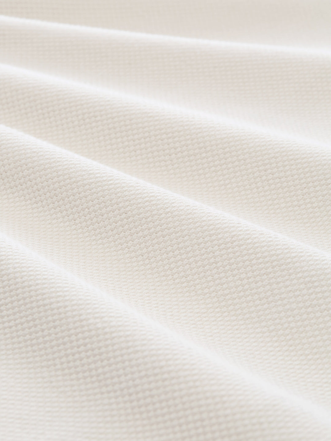 Pique Knit Polo - Wool White