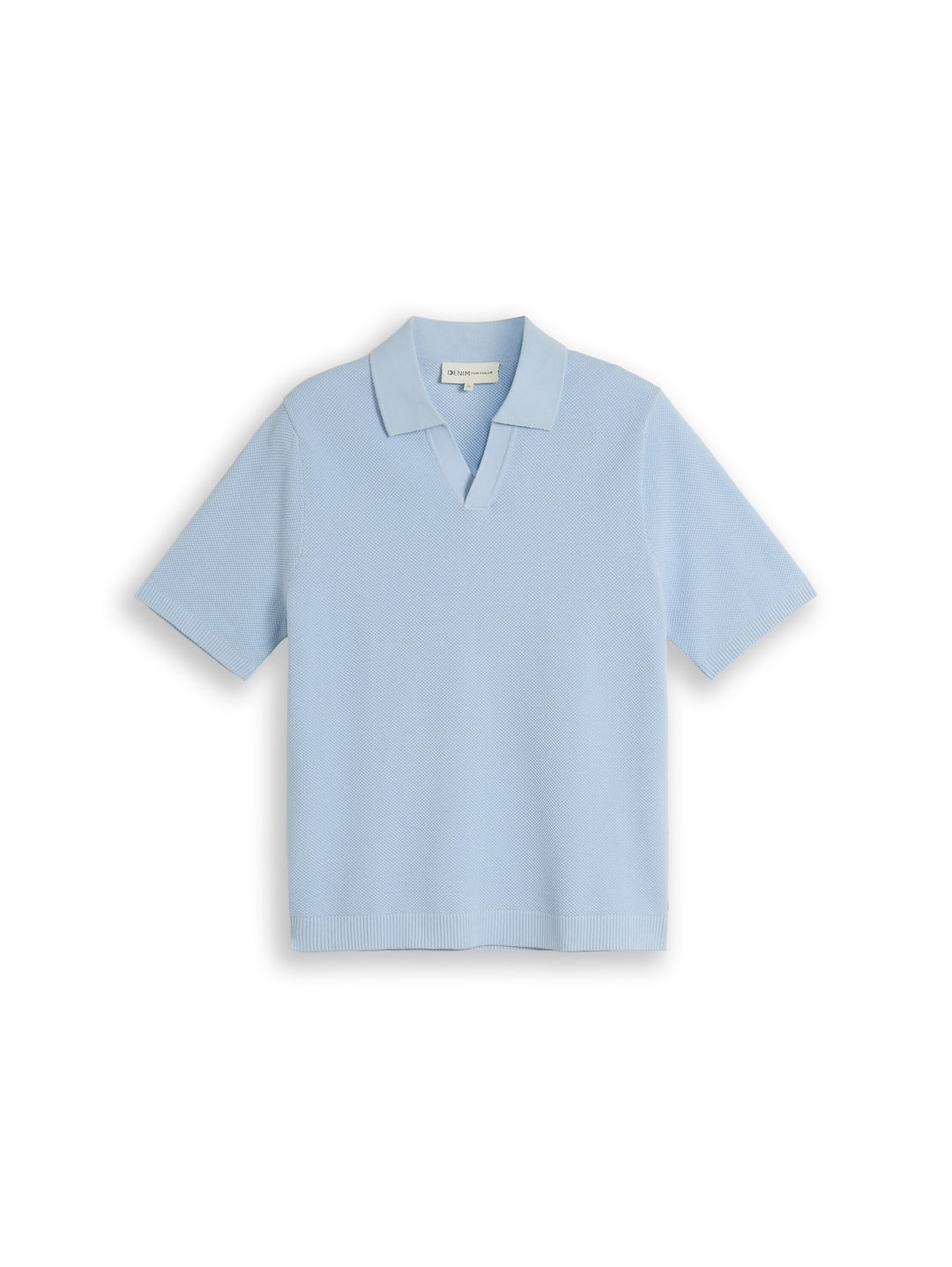 Pique Knit Polo - Light Metal Blue