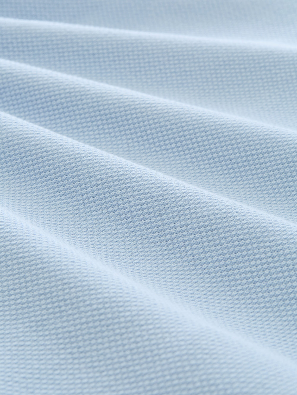 Pique Knit Polo - Light Metal Blue