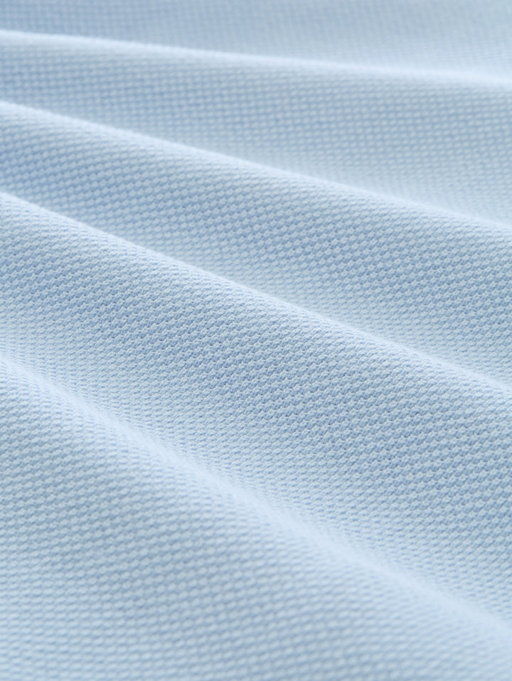 Pique Knit Polo - Light Metal Blue