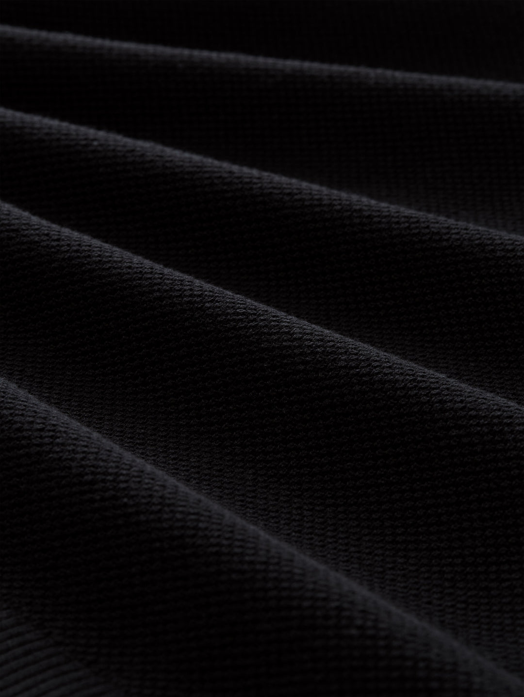 Pique Knit Polo - Black