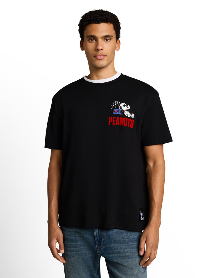 Relaxed Peanuts T-Shirt - Black