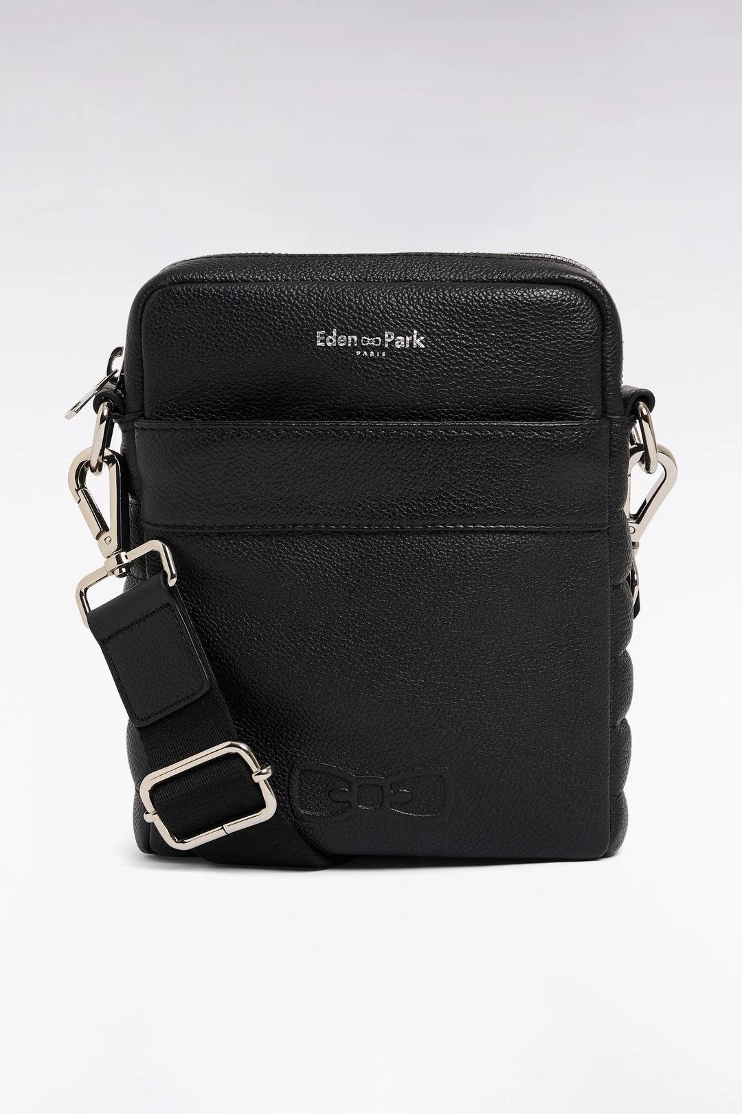 Black Grained Cowhide Leather Bag