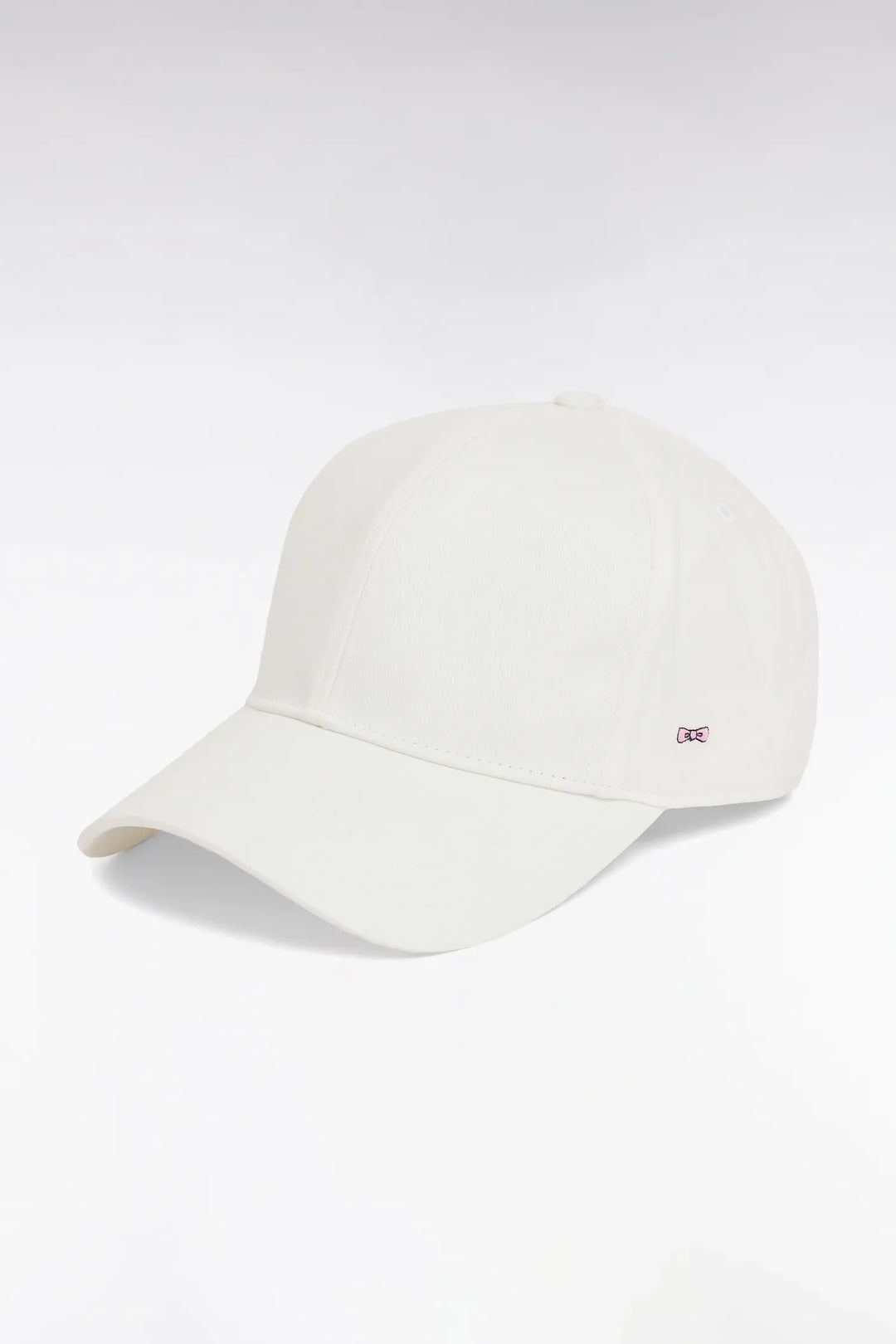 Ecru Stretch Cotton Twill Cap