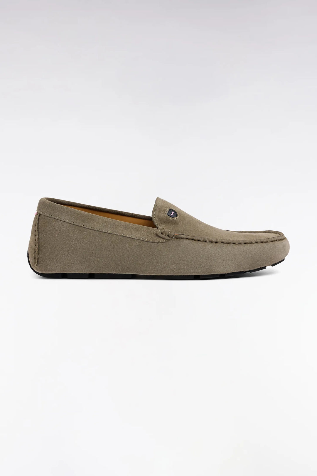 Beige Suede Leather Loafers