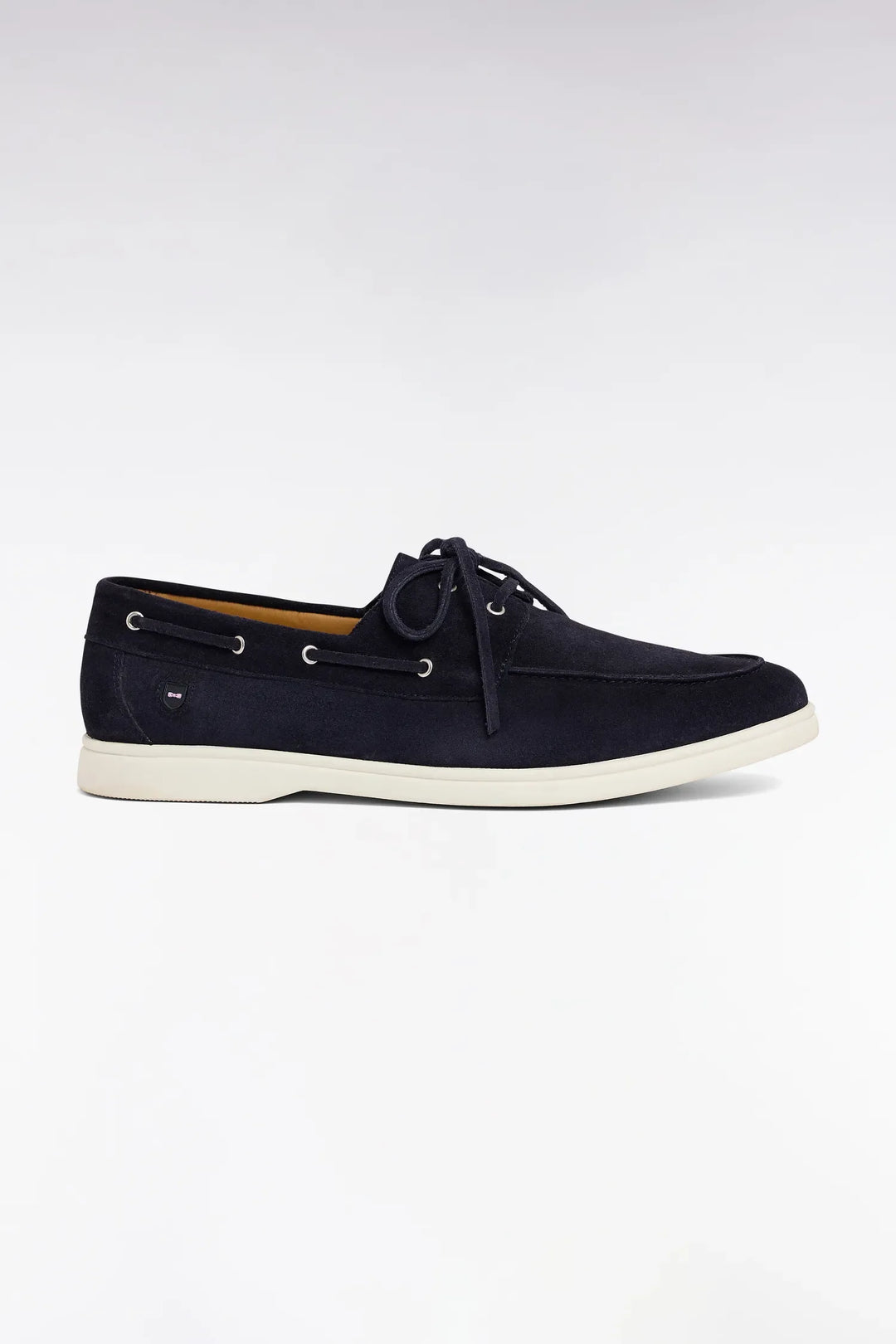 Navy Suede Leather Loafers
