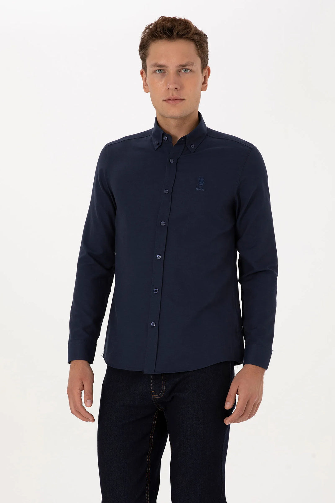 Navy Blue Shirt Long Sleeve