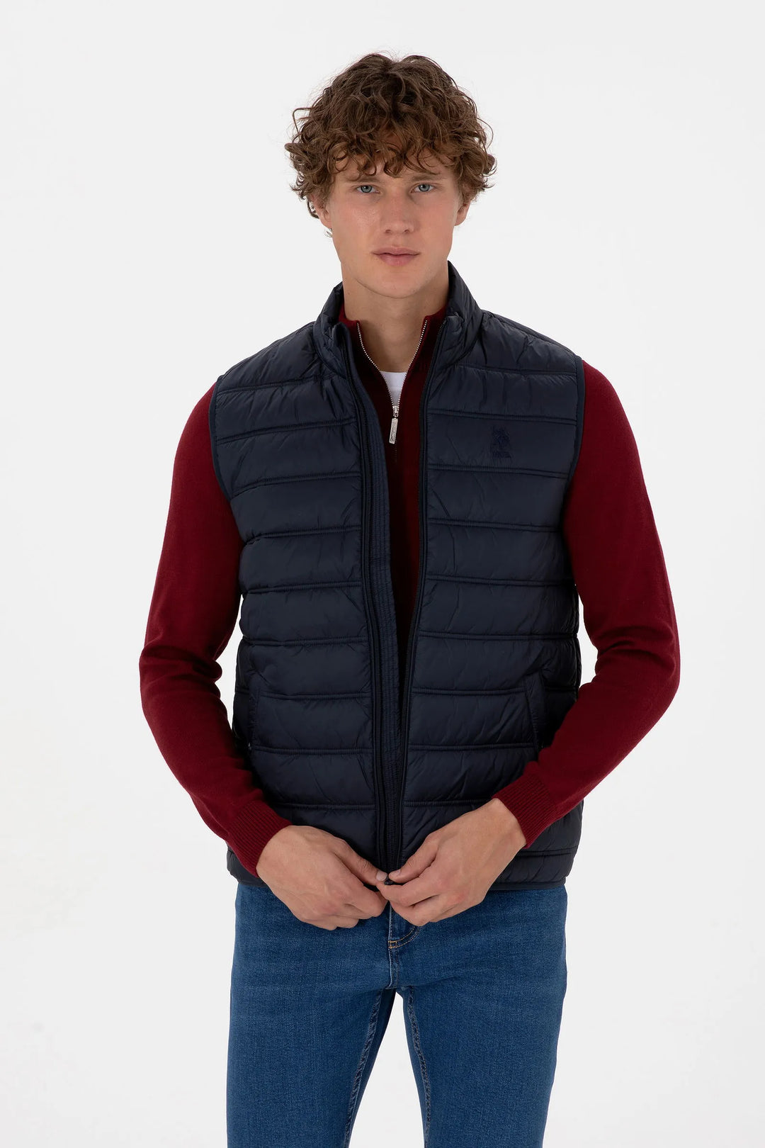 Navy Puffer Vest