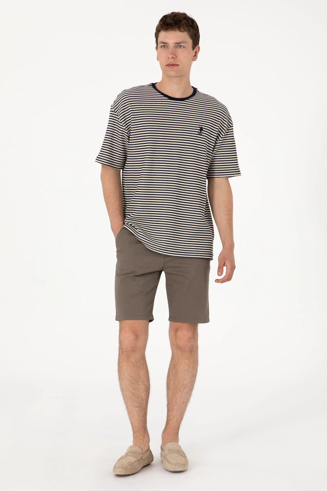 Vison Woven Bermuda Capri