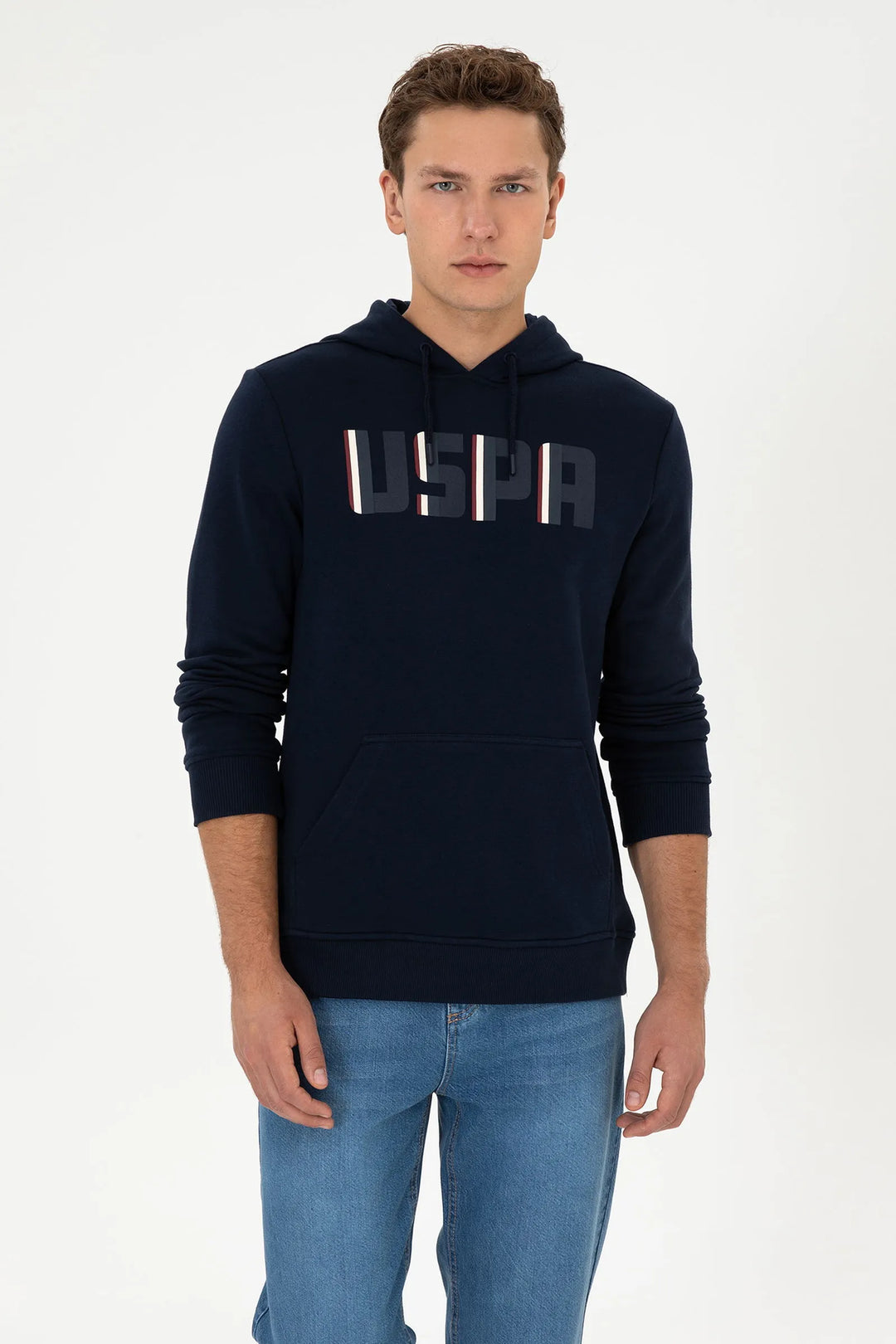 Navy Hoodie With Logo