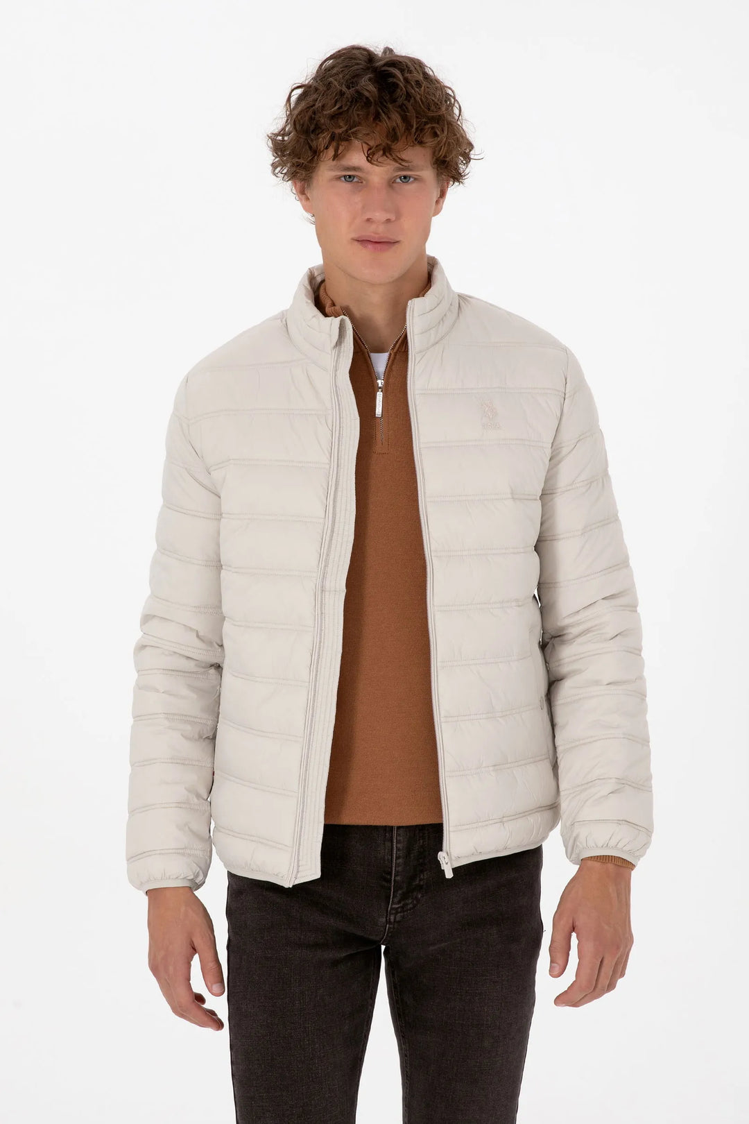 Stone Quilted Puffer Jacket