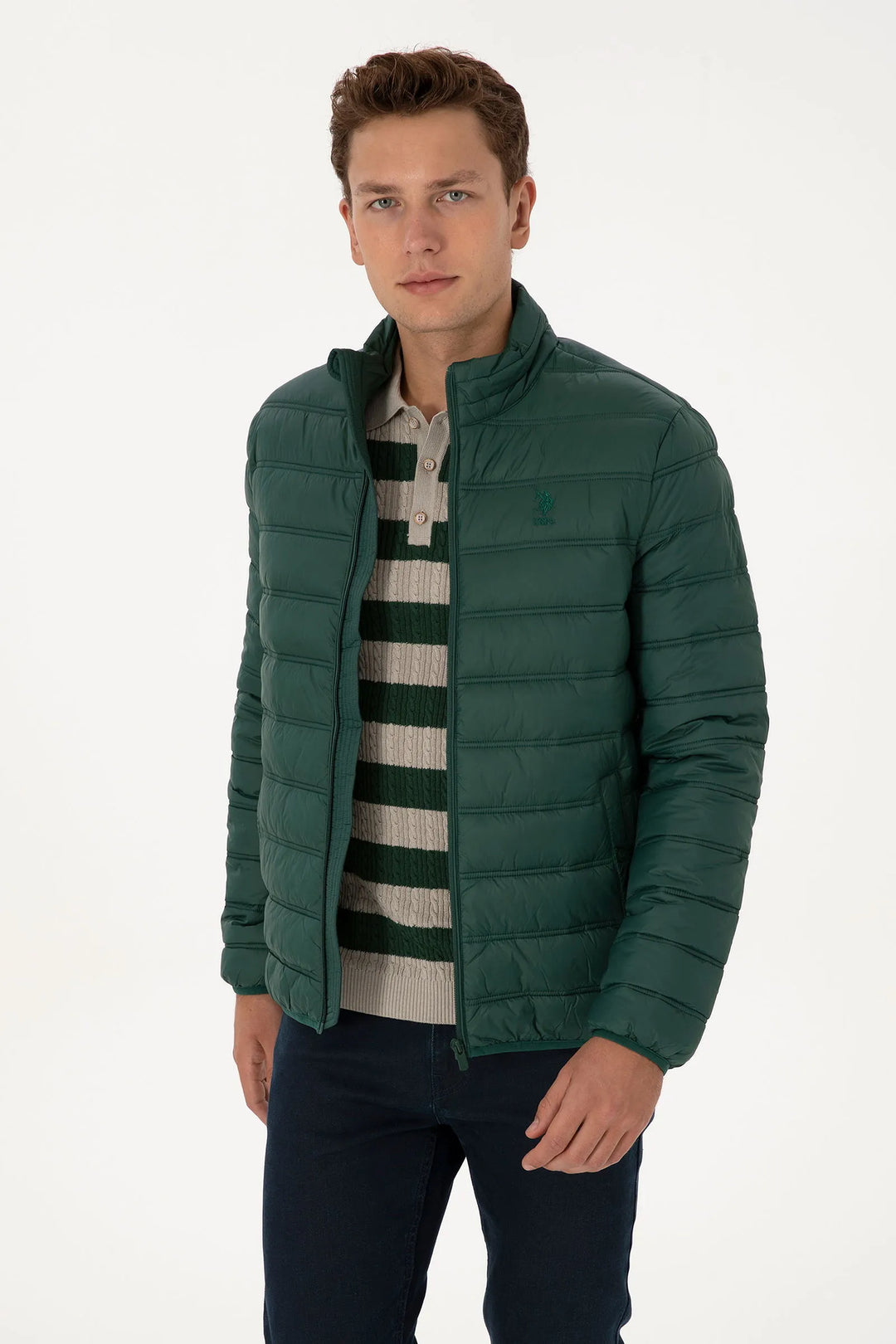 Dark Green Puffer Jacket