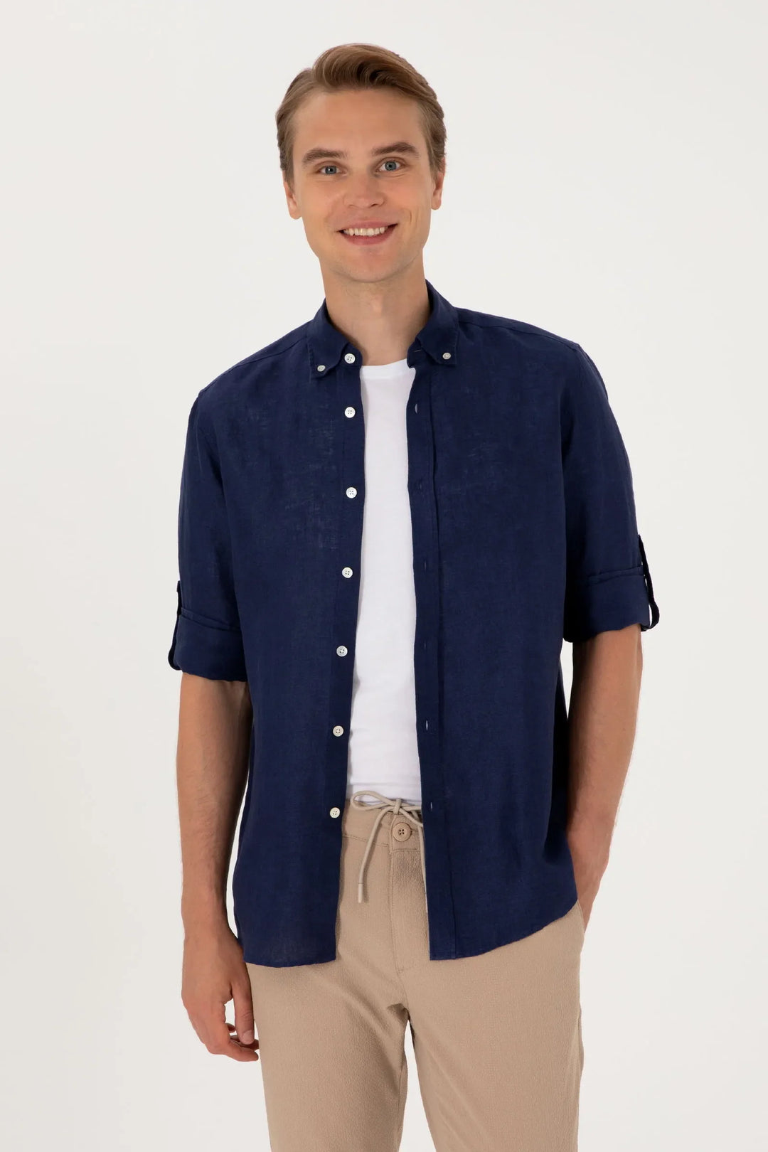 Navy Blue Shirt Long Sleeve