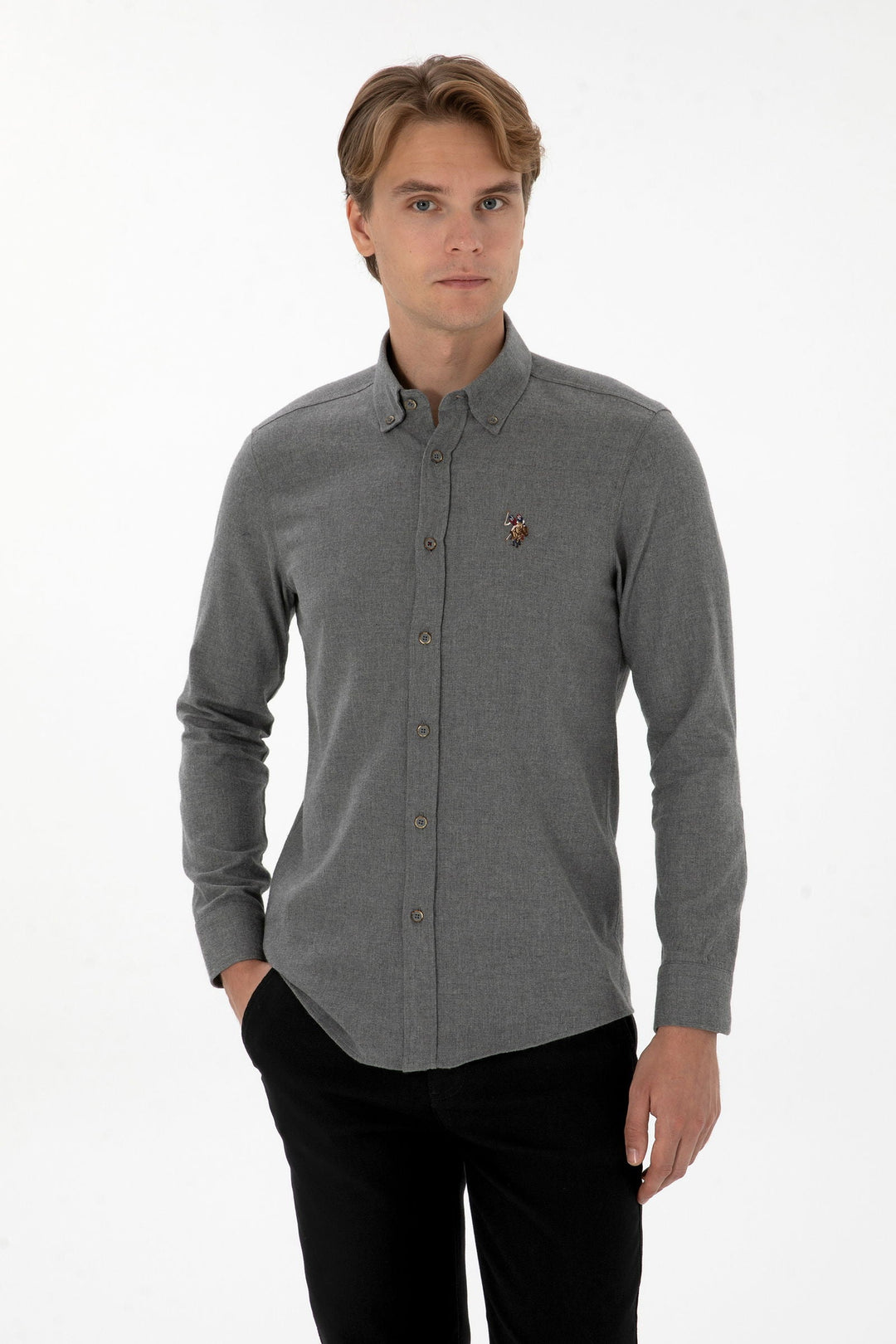 Grey Shirt Long Sleeve