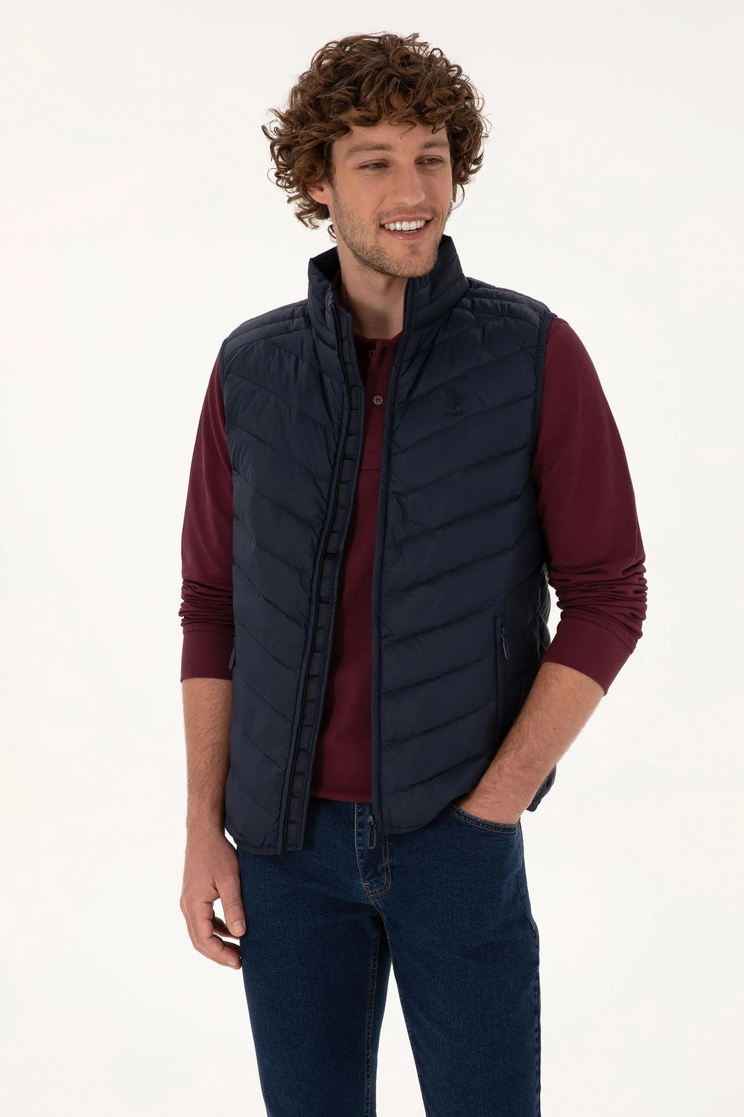Navy Puffer Vest