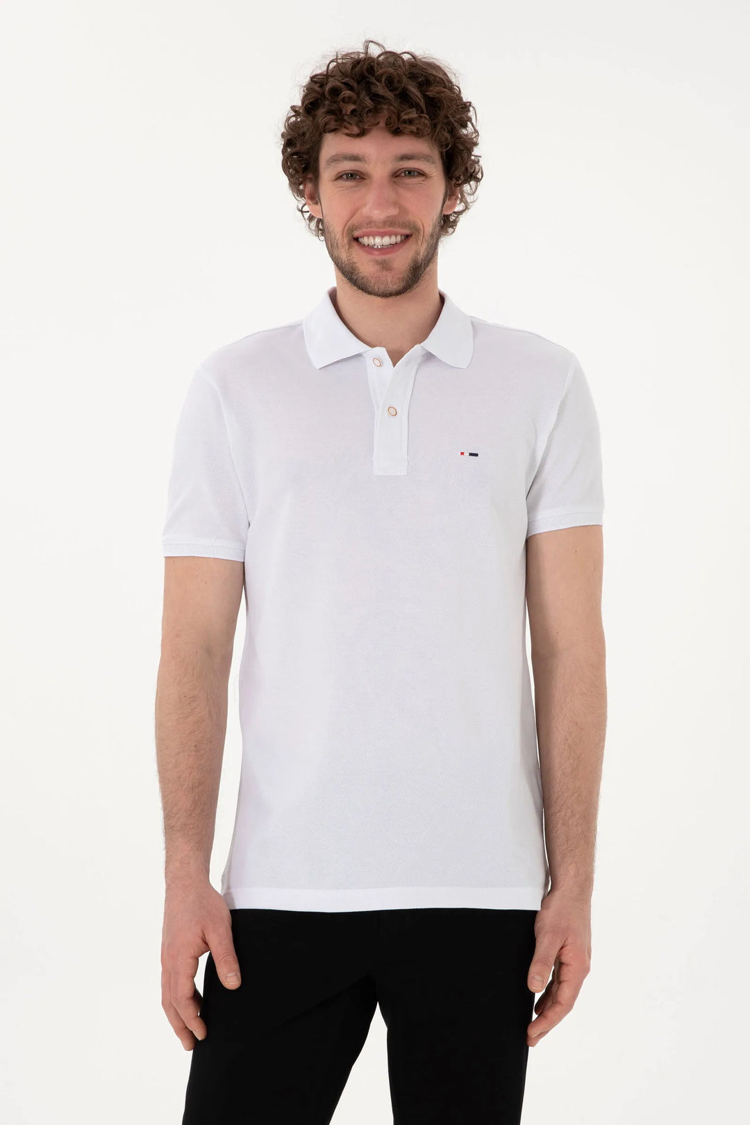 White Slim Fit Polo Shirt
