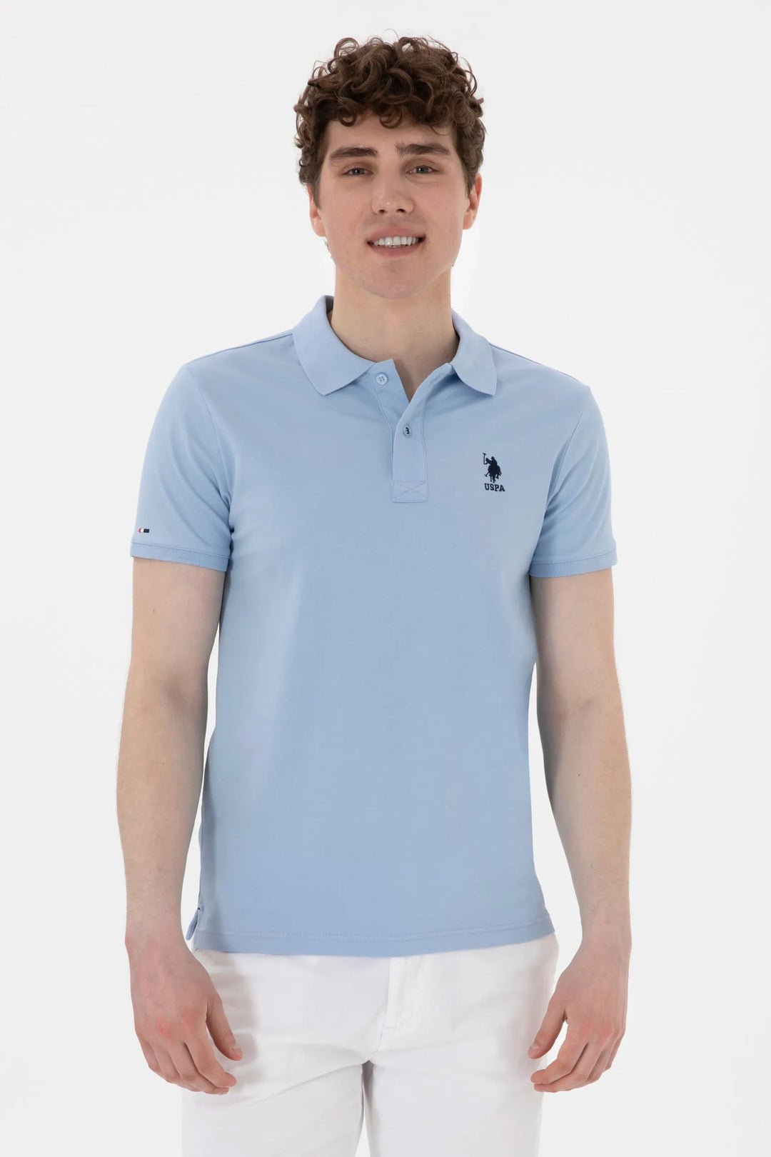 Light Blue Slim Fit Polo Shirt
