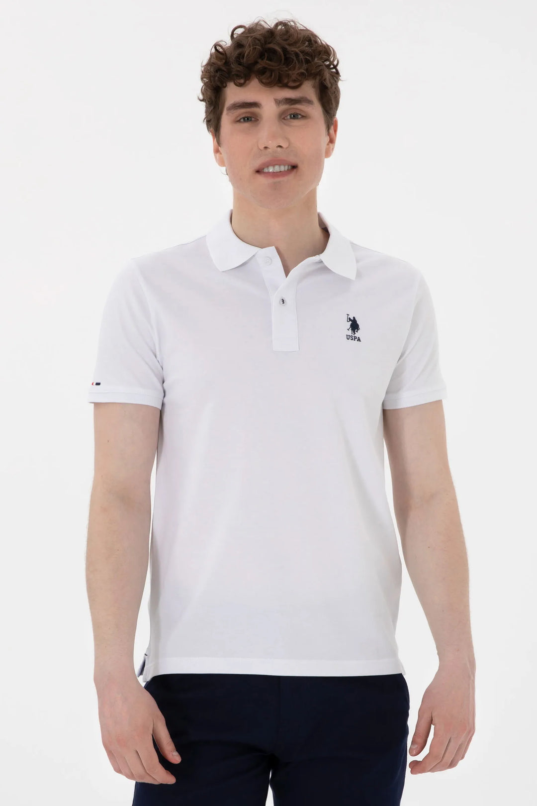White Slim Fit Polo Shirt