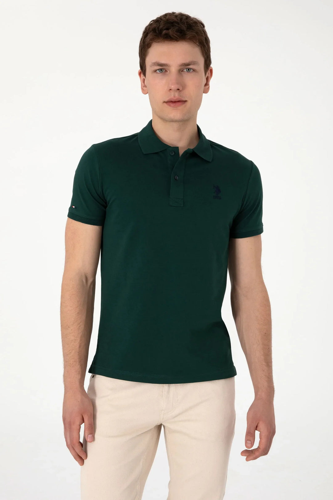 Dark Green Slim Fit Polo Shirt