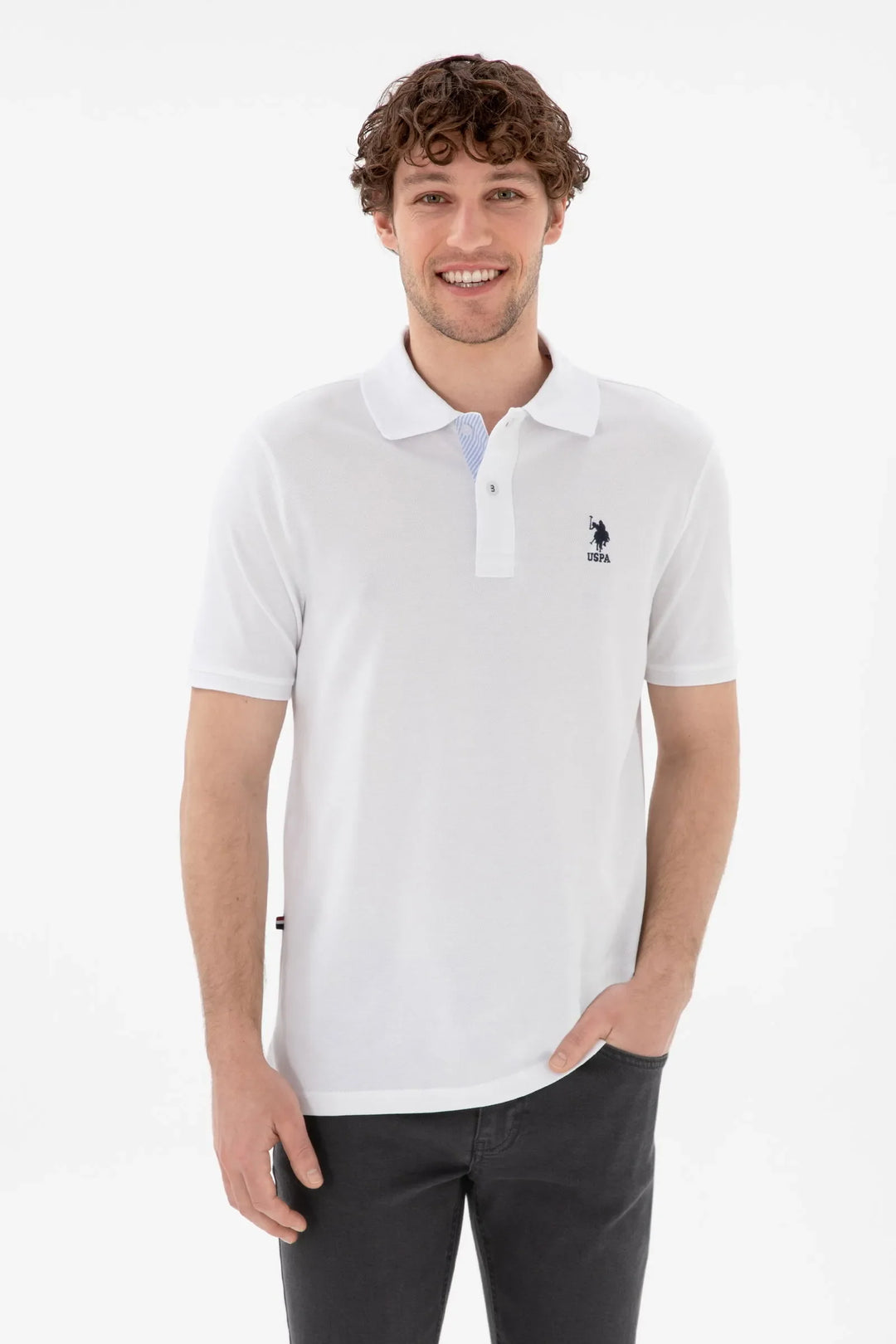 White Regular Fit Polo Shirt