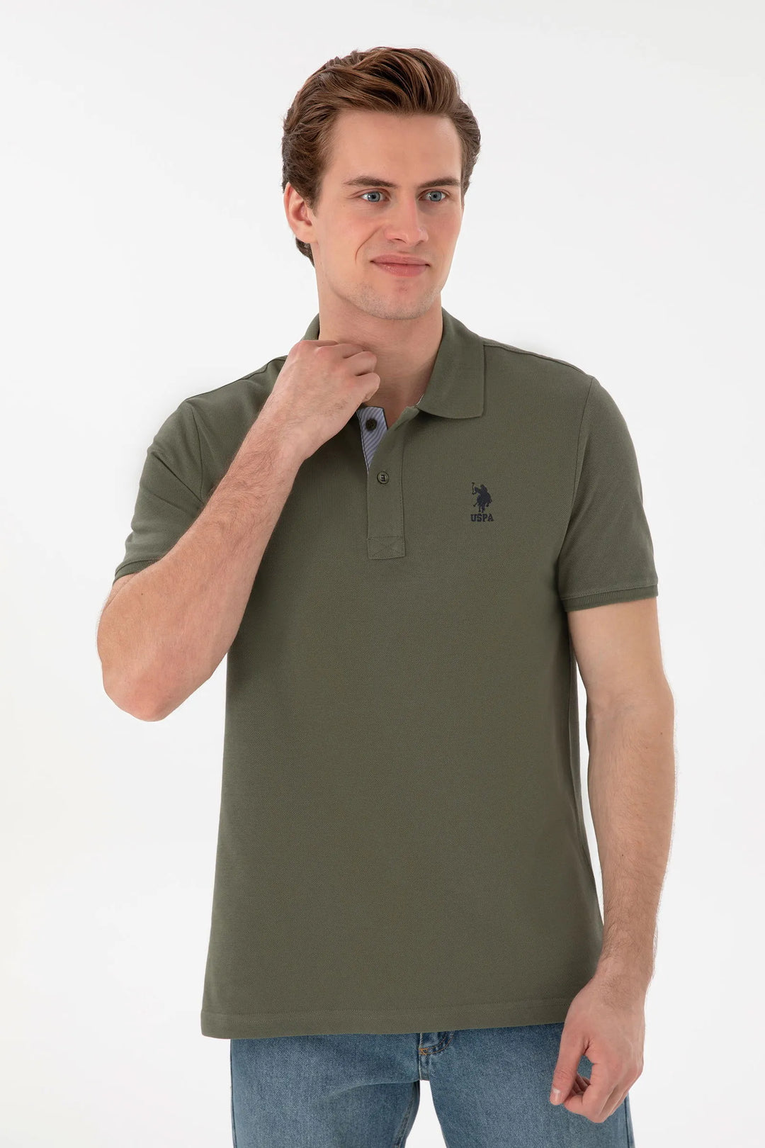 Dark Khaki Regular Fit Polo Shirt