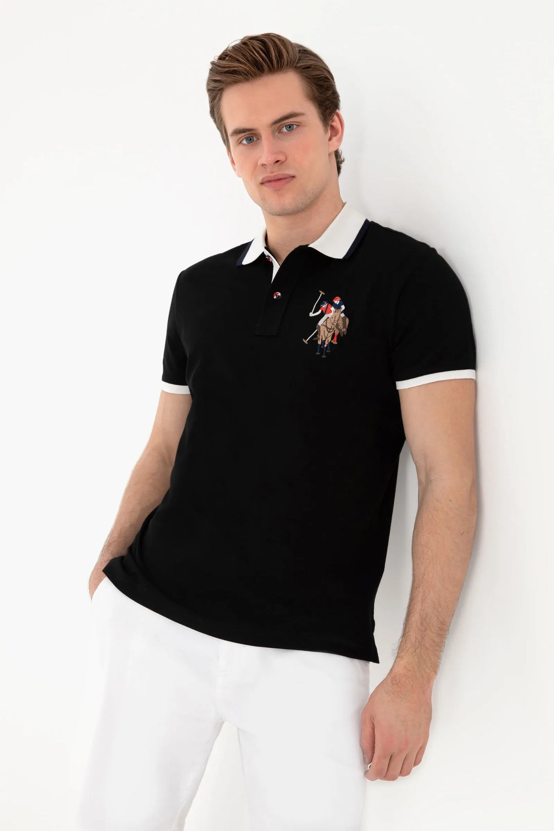 Black Slim Fit Polo Shirt