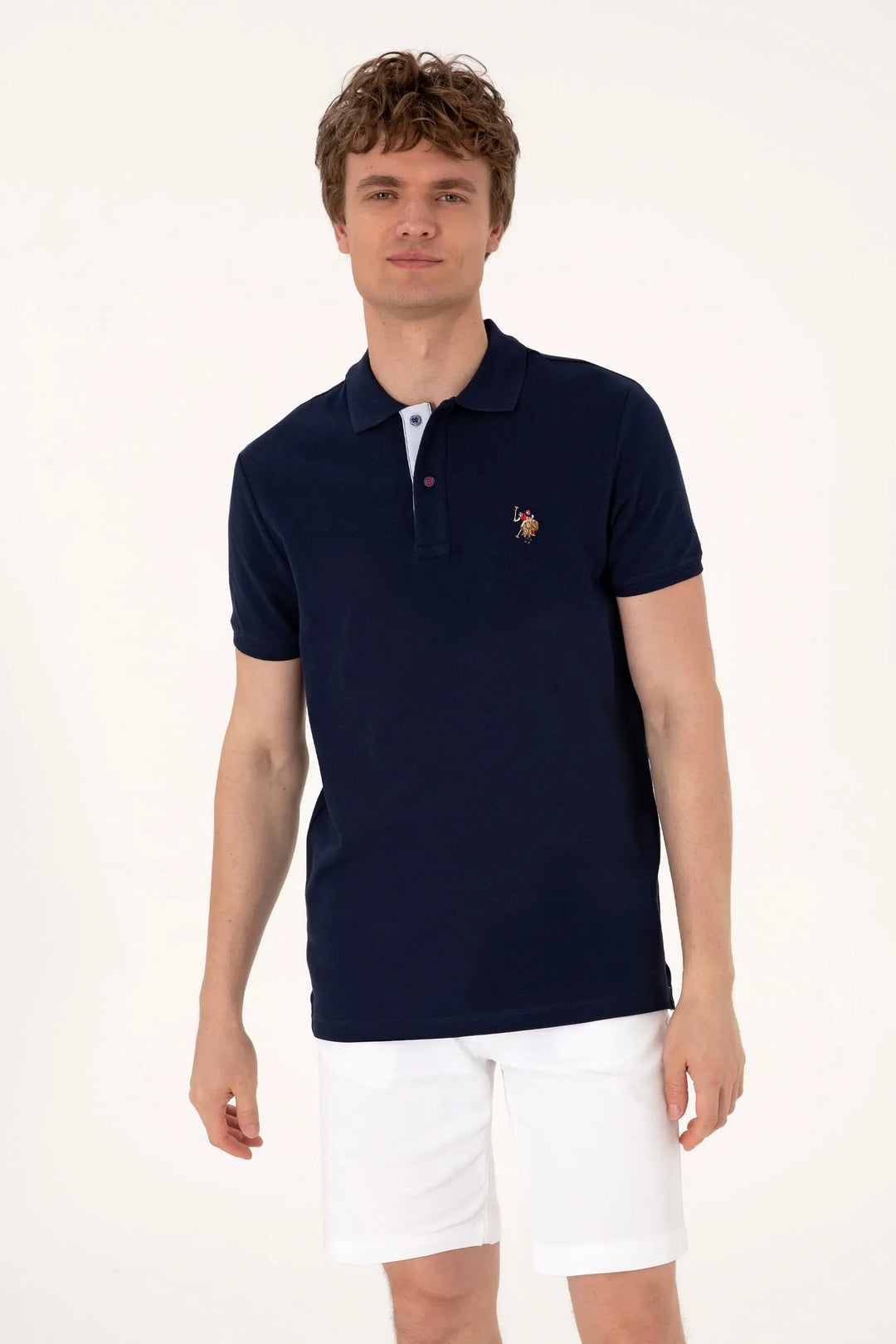 Navy Blue Slim Fit Polo Shirt