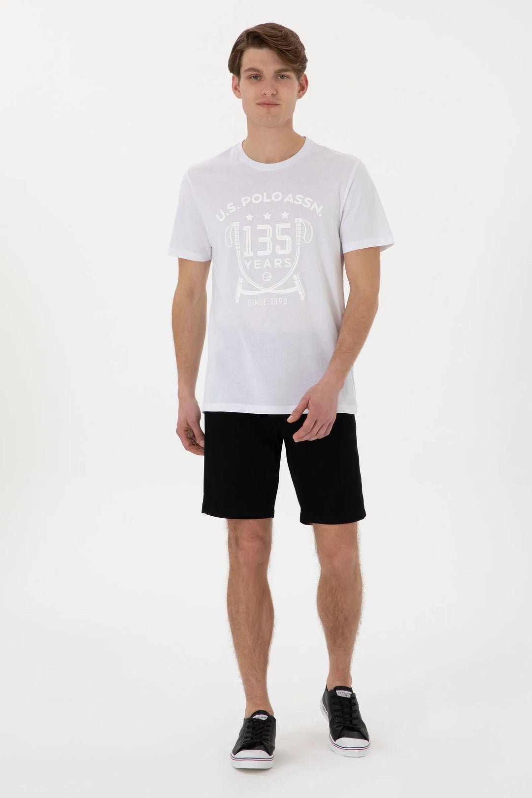 Black Woven Bermuda Capri