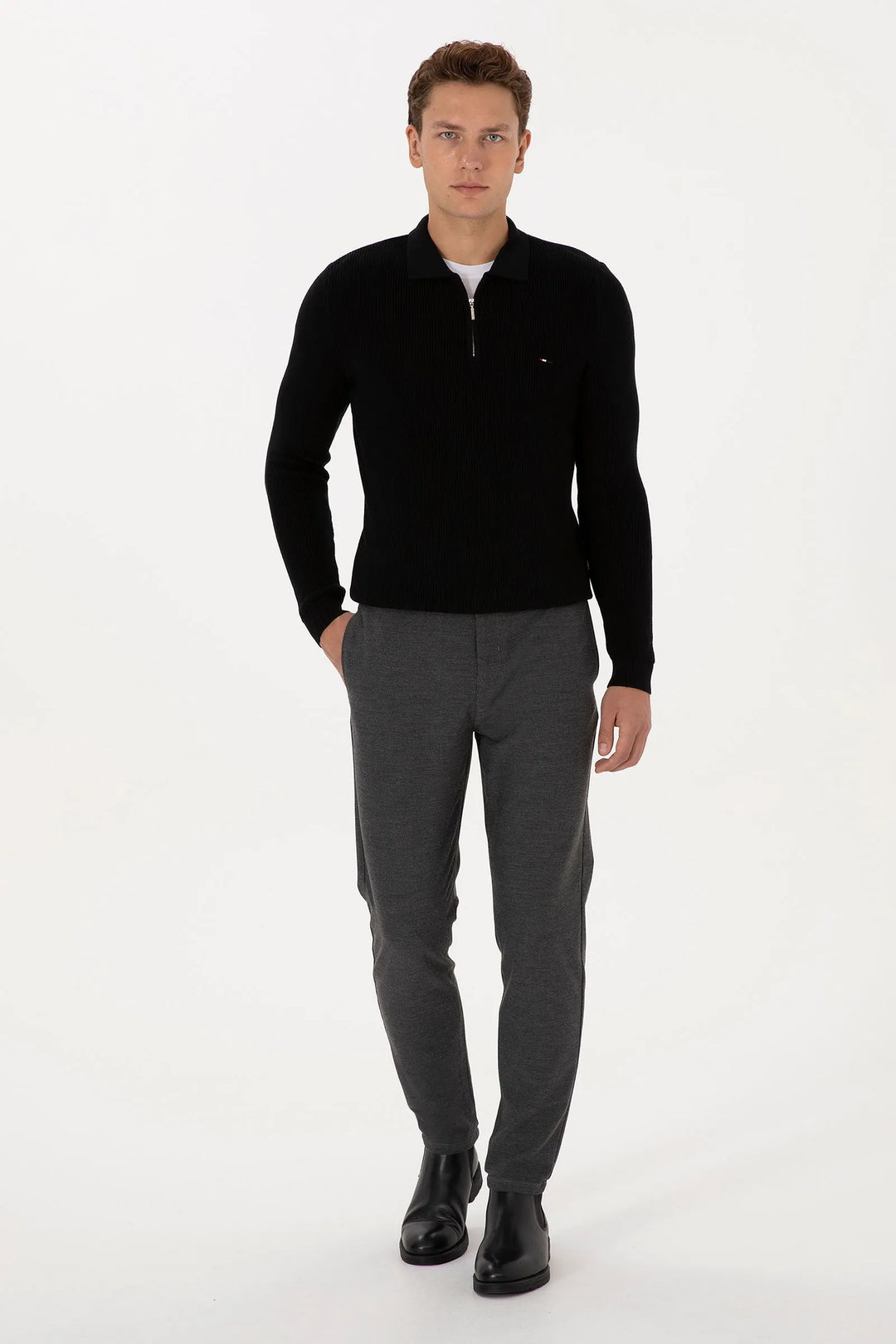Grey Chino Trousers