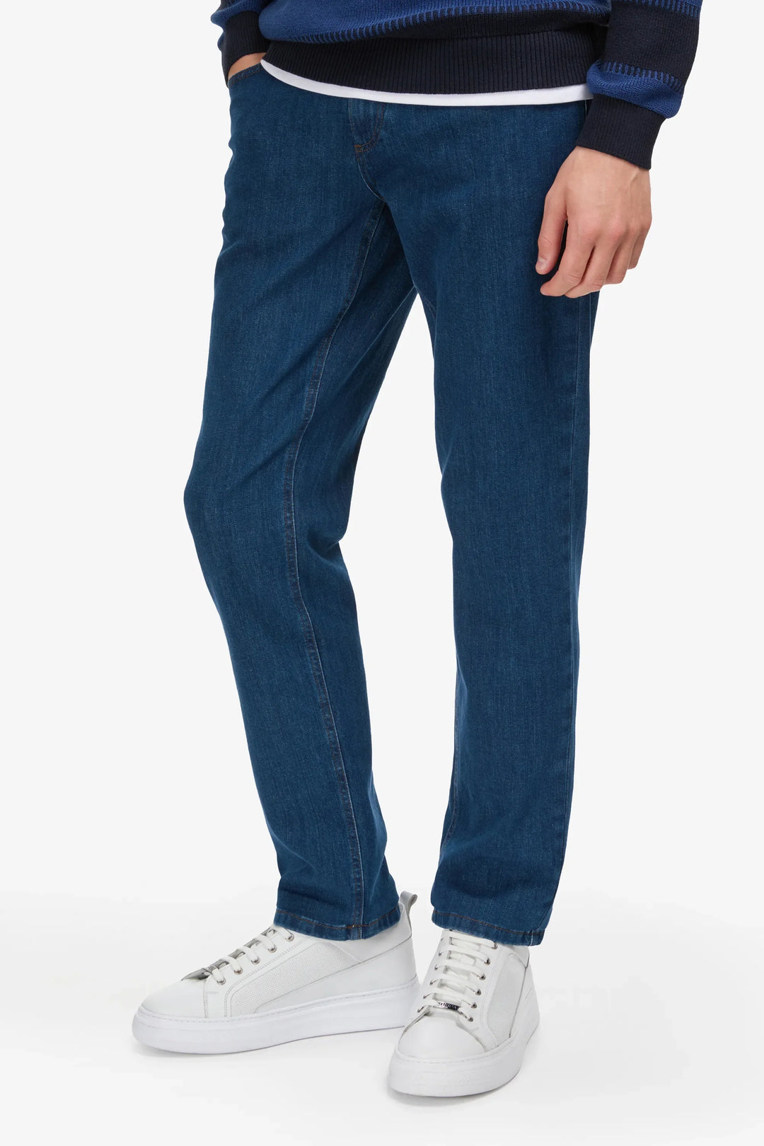 Mid Blue Denim Trouser