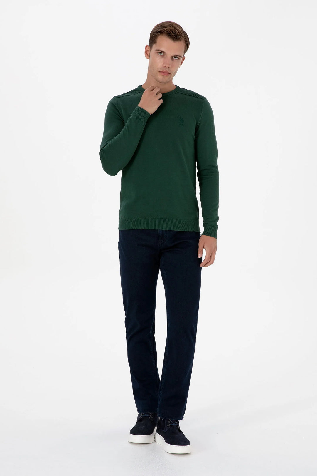 Navy Denim Trouser