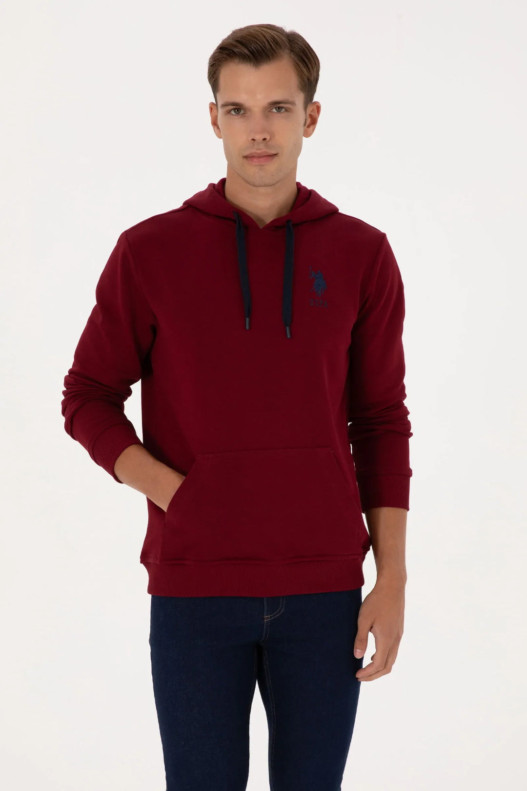 Bordeaux Hoodie With Logo