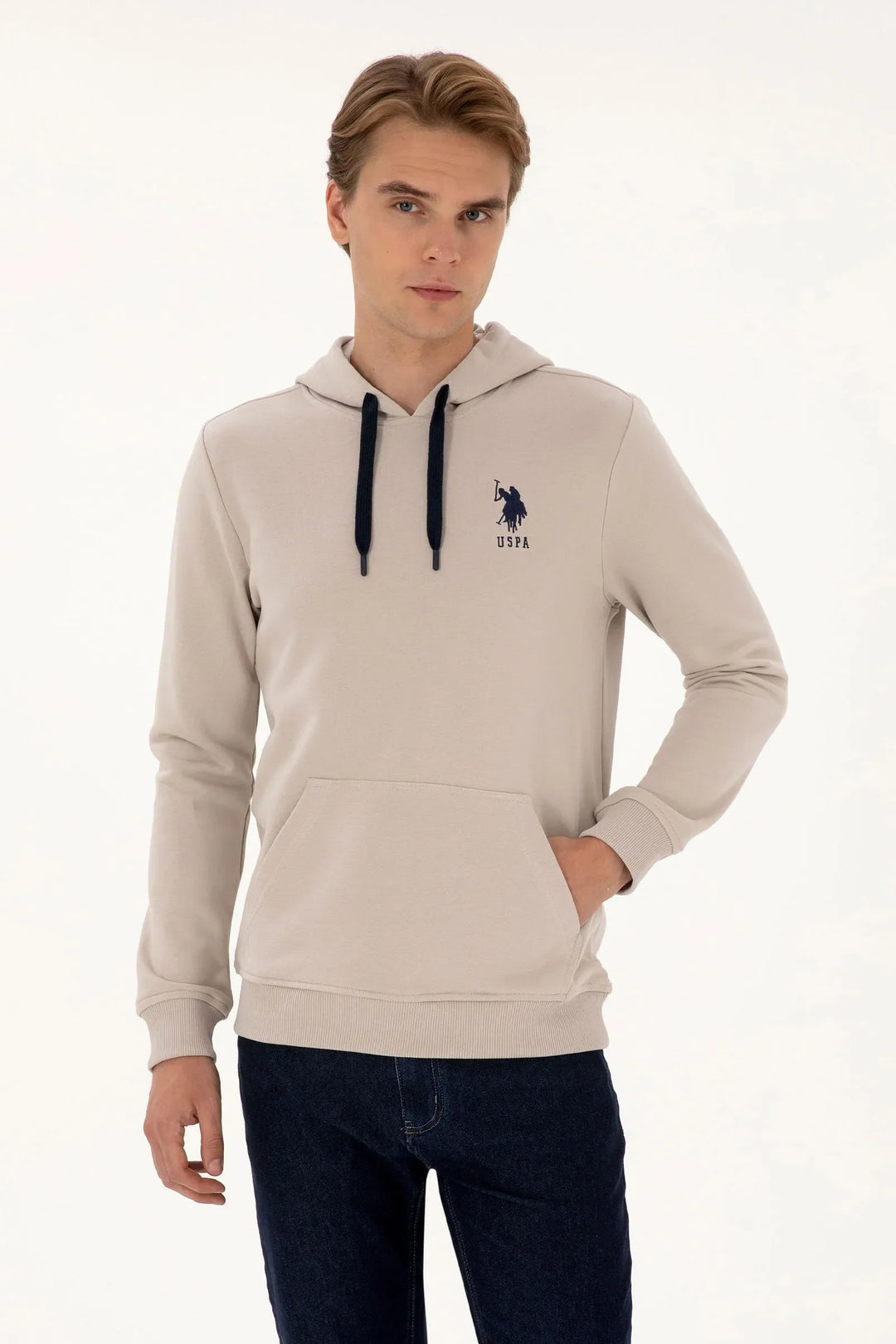Stone Hoodie With Logo