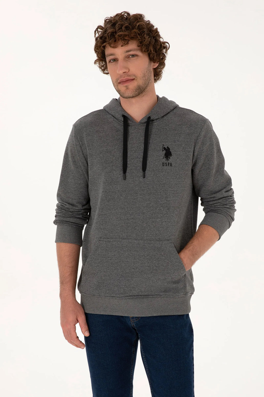 Anthracite Mela Hoodie With Logo