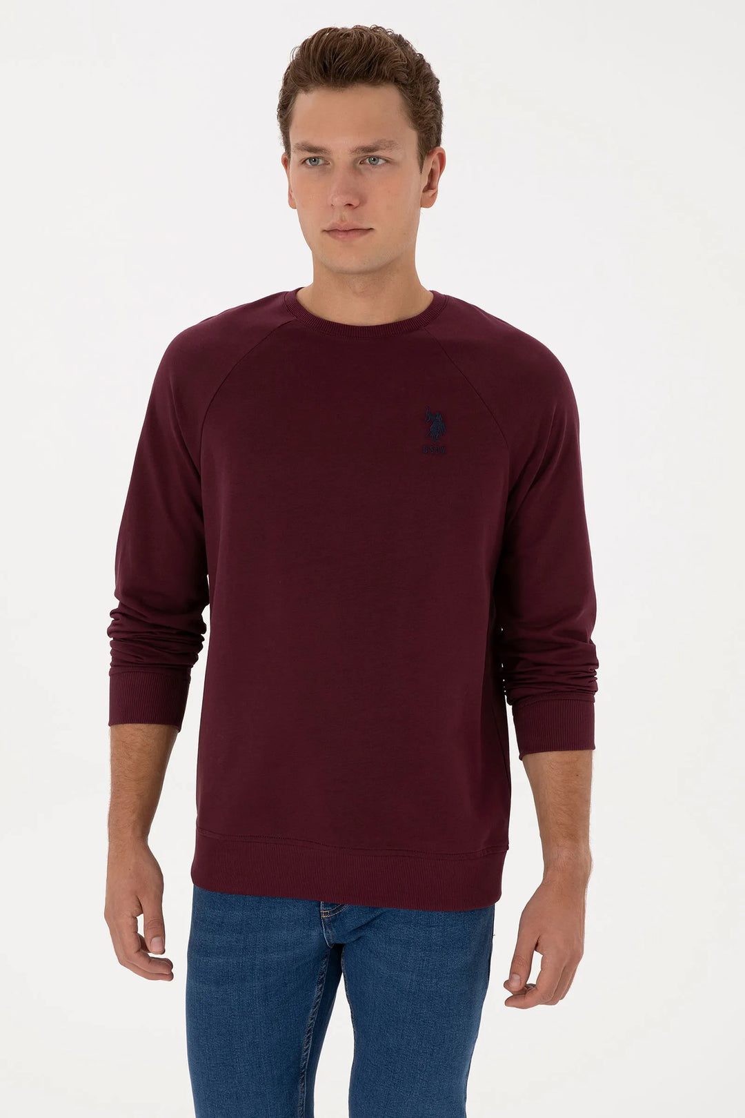 New Plum Sweatshirt With Logo