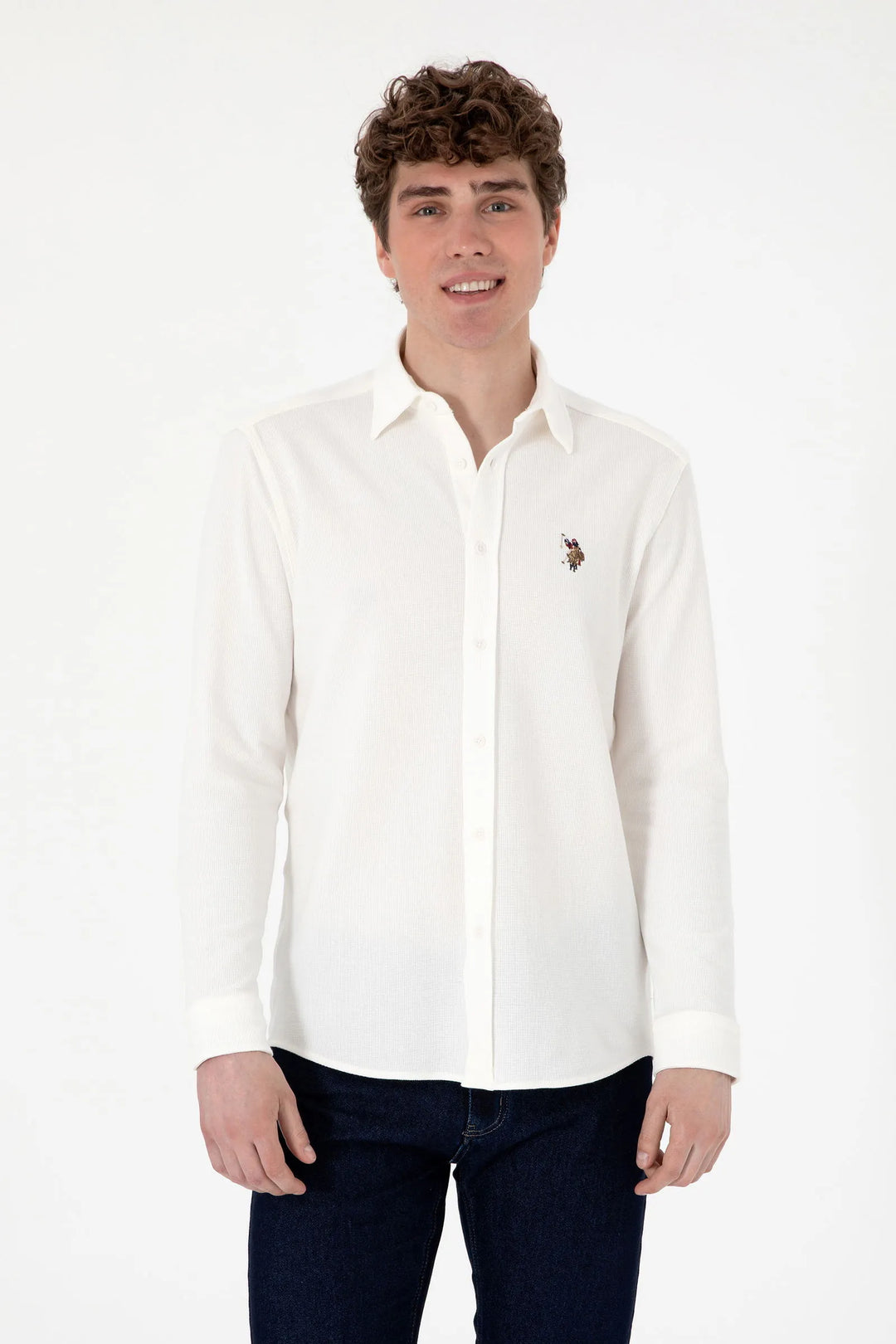 White Knitting Shirt