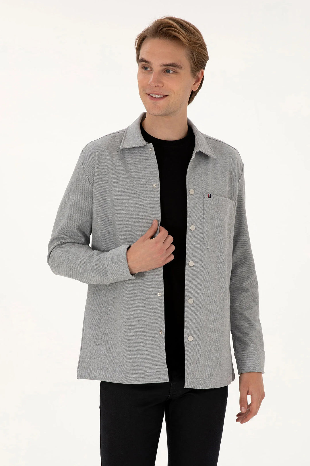 Grey Over Shirt