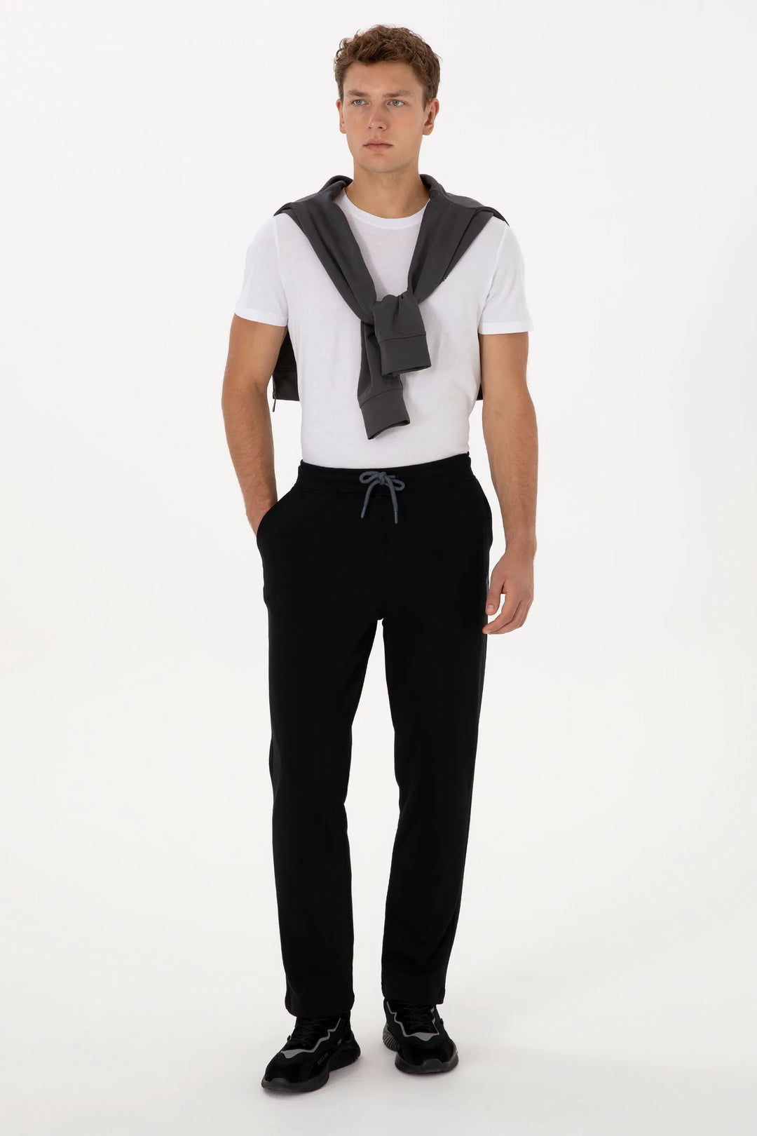 Black Sweatpants With Logo