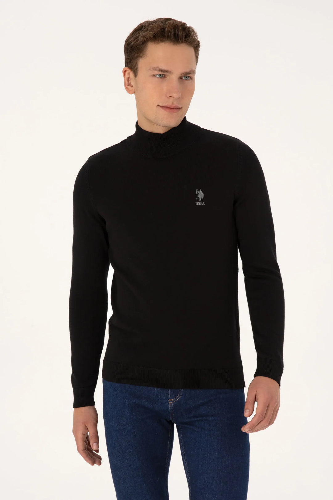 Black Turtle-neck Pullover