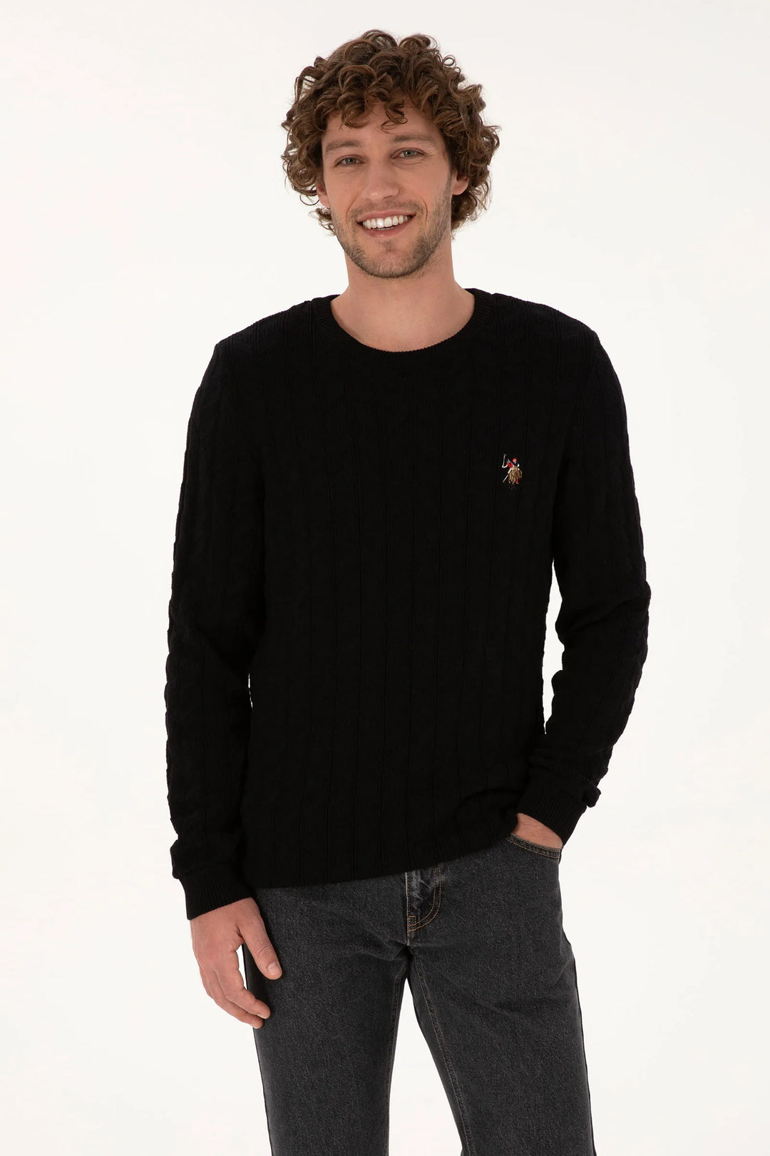 Black Knitted Pullover