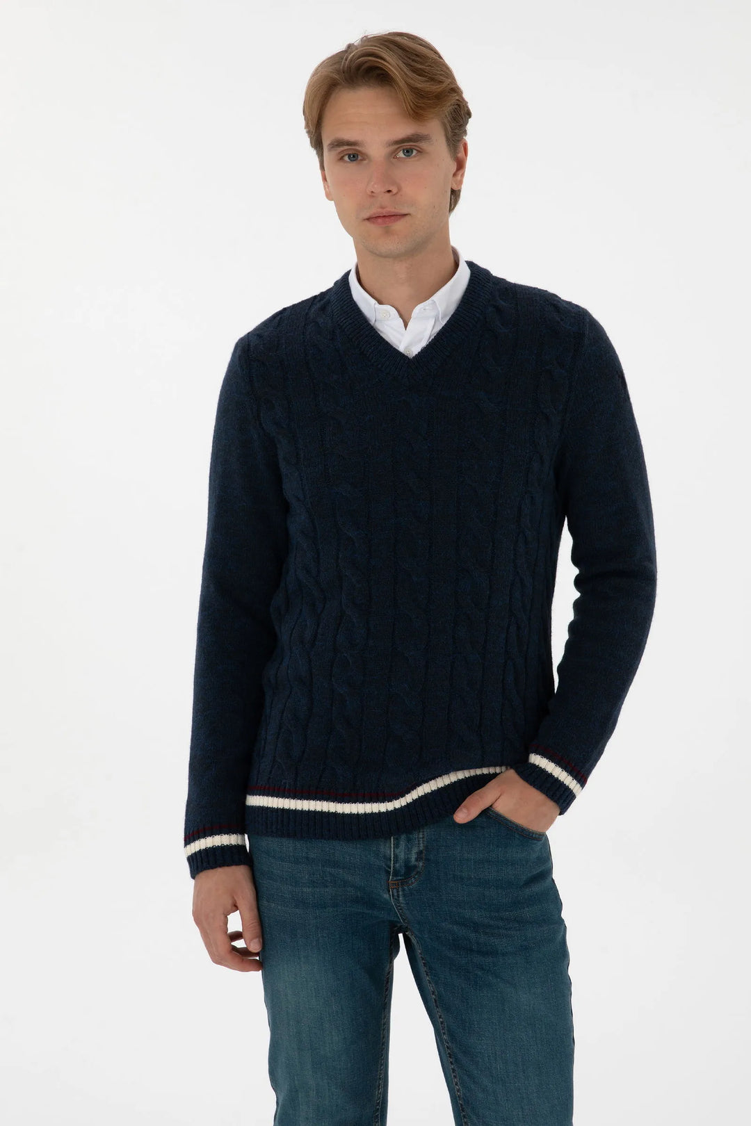 Navy Knitting Jumper