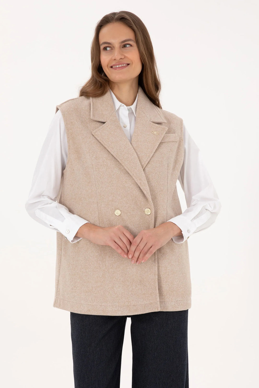 Camel Melange Sweatshirt