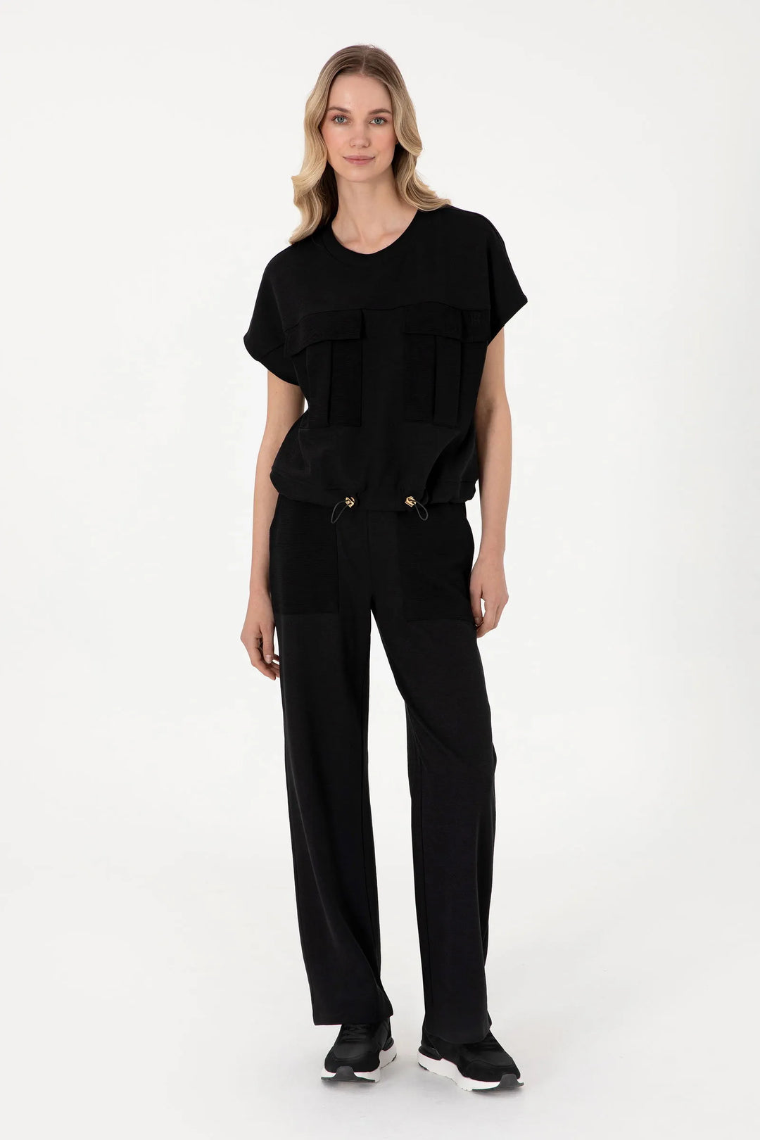 Black Knitting Trouser