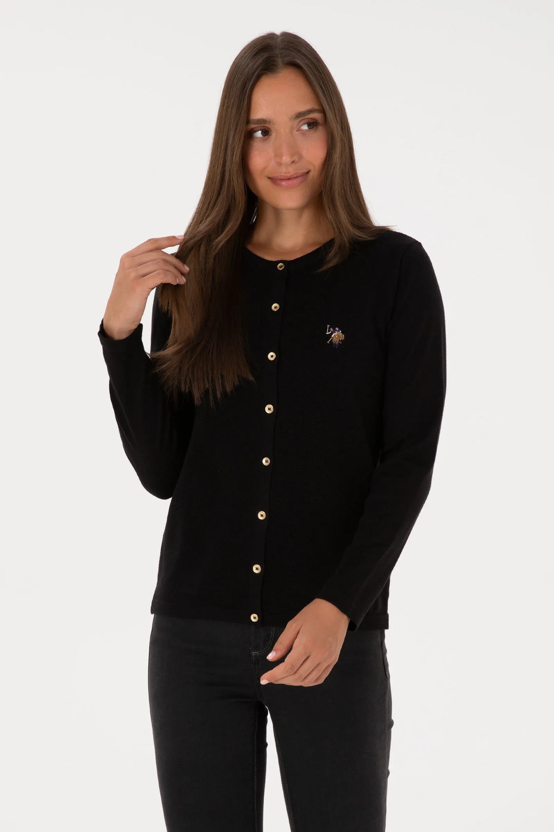 Black Button Up Cardigan
