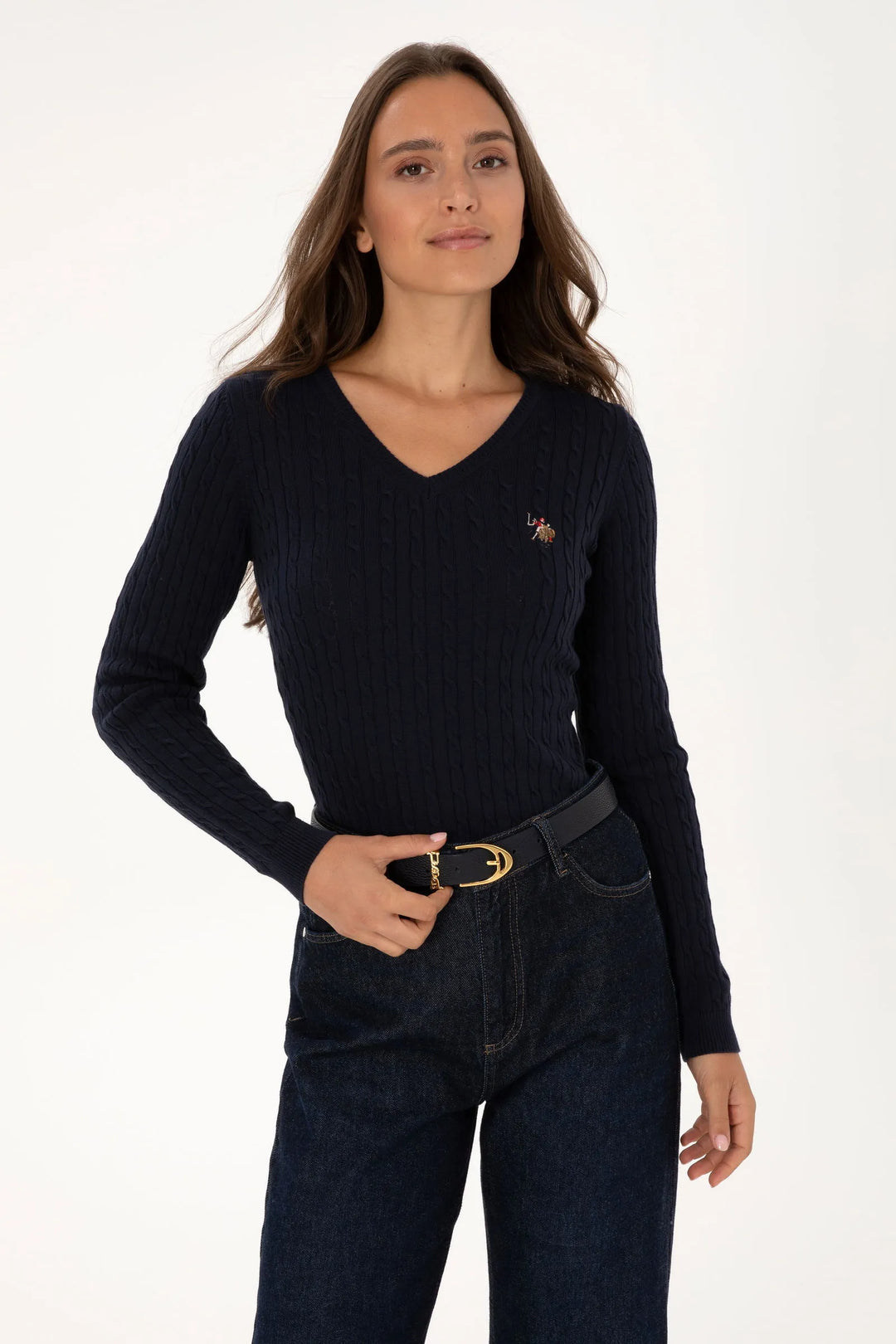 Navy Knitted Pullover