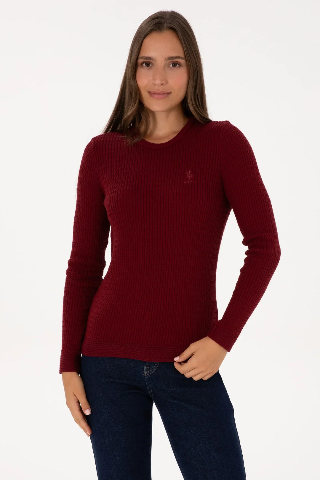 Bordeaux Knitting Jumper