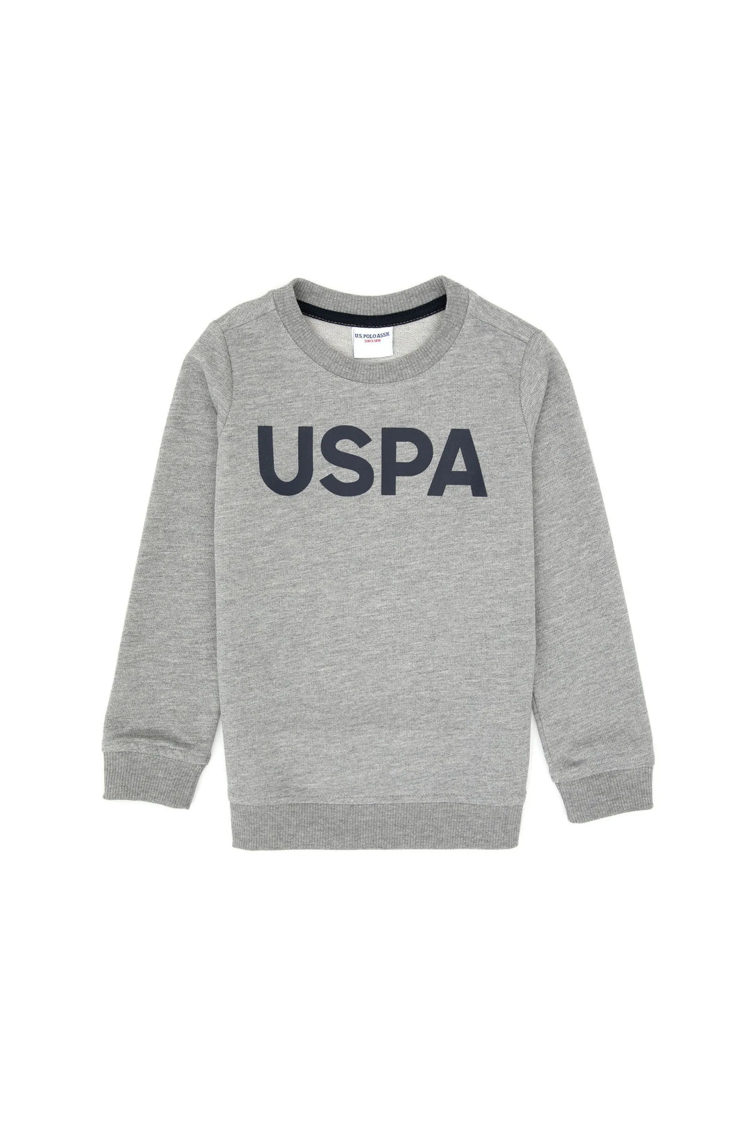 Grey Melange Sweat Shirt
