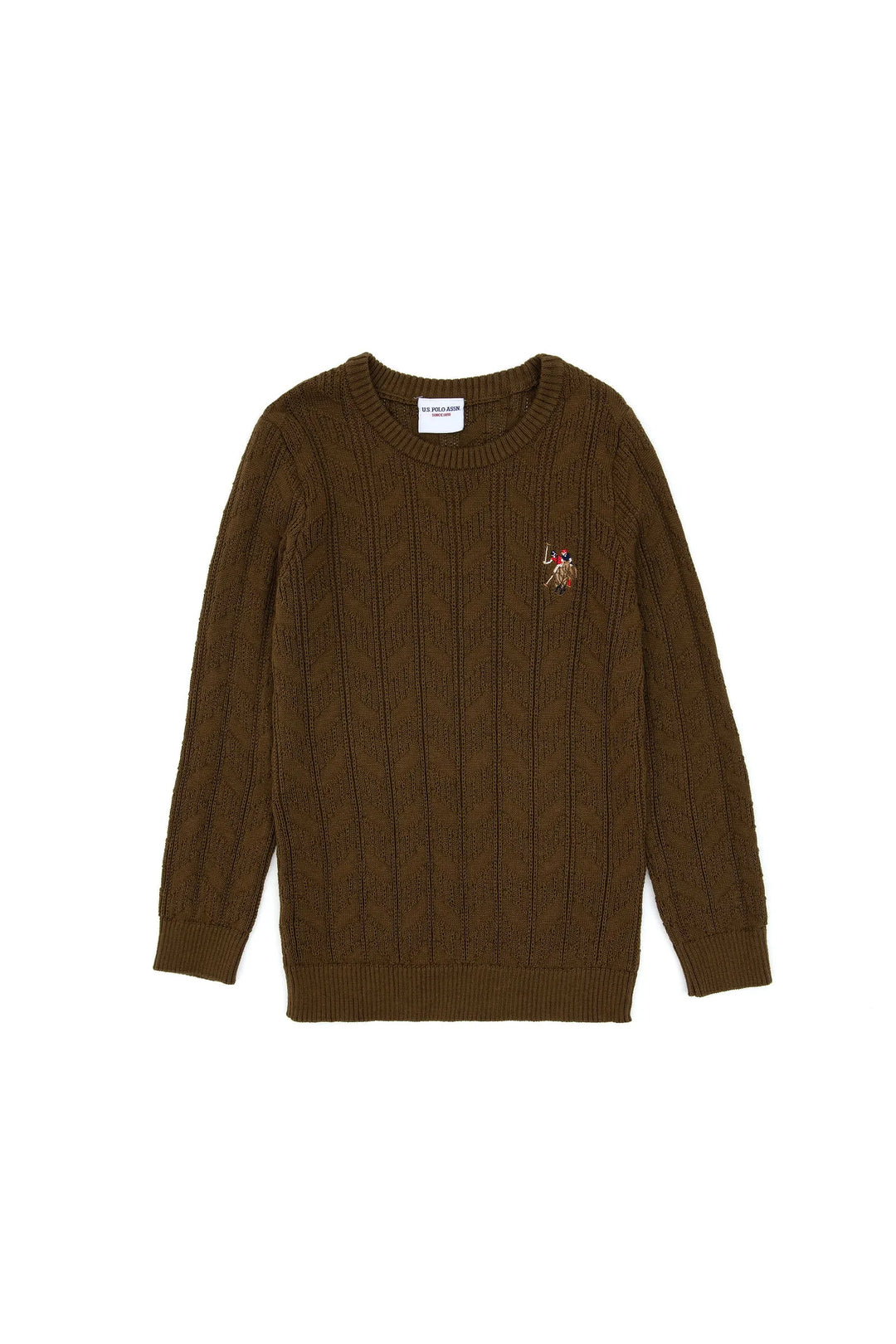 Khaki Knitting Jumper