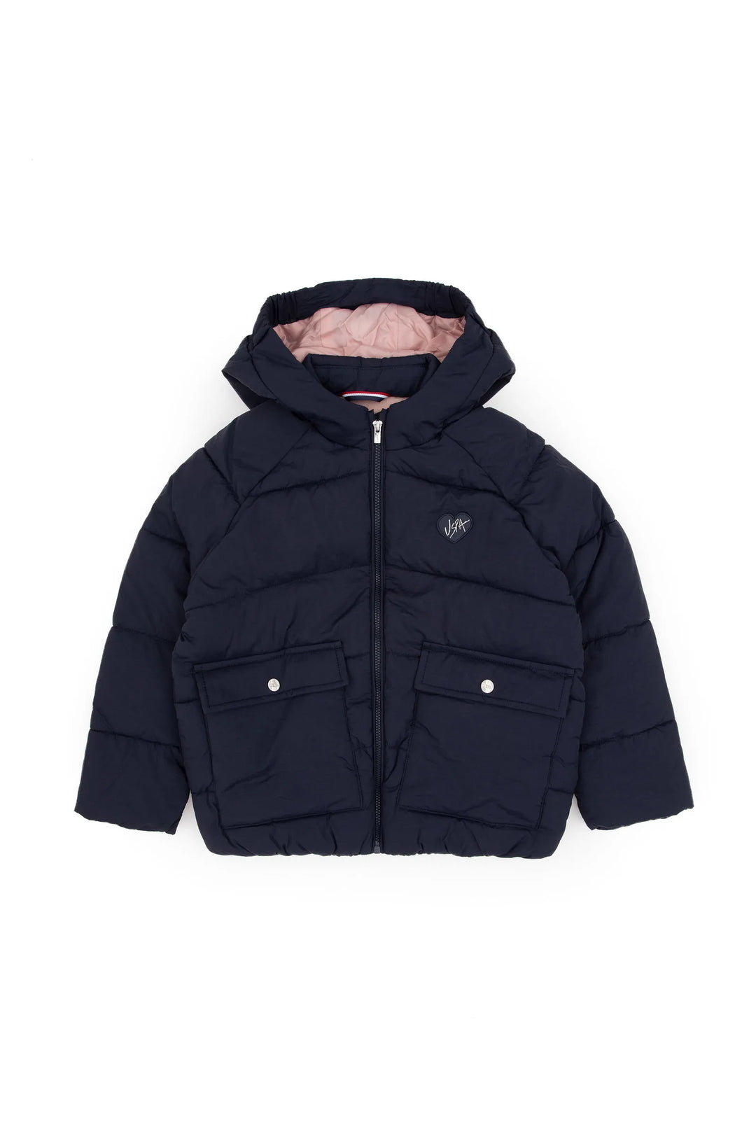Navy Quilted Puffer Jacket